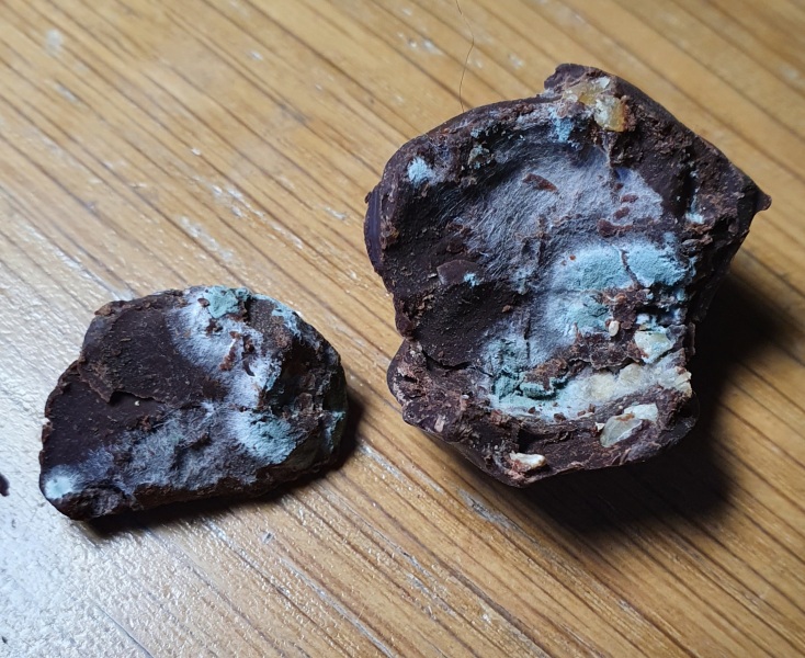 Mouldy chocolates given as gift - would you contact the maker to tell them?