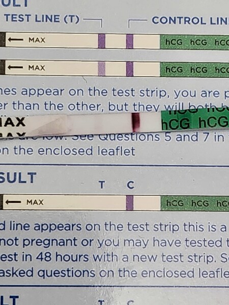 2 lines on first response but negative digital