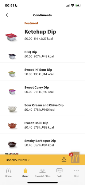 McDonalds now charge for sauce ...