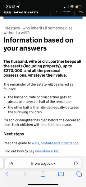 To not know what happens if my father dies?