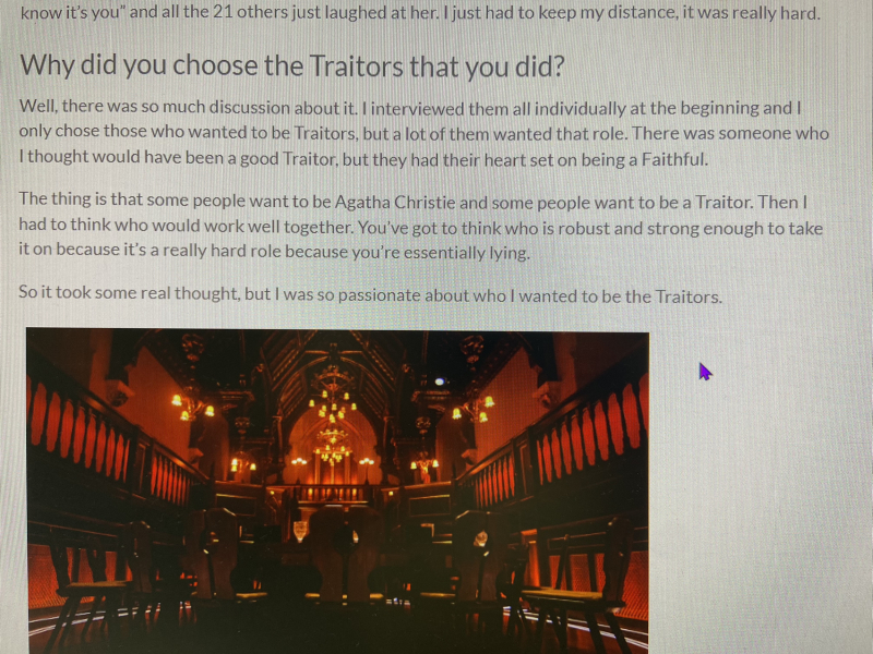 The Traitors BBC1