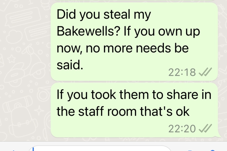 I need help! Who stole my Bakewell Tarts (Festive Edition)?