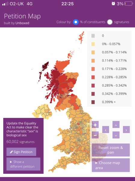 Petition: Update the Equality Act to make clear the characteristic “sex” is biological sex