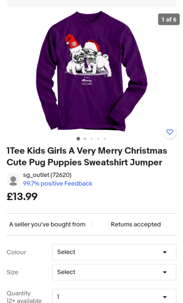 Christmas jumper for older child