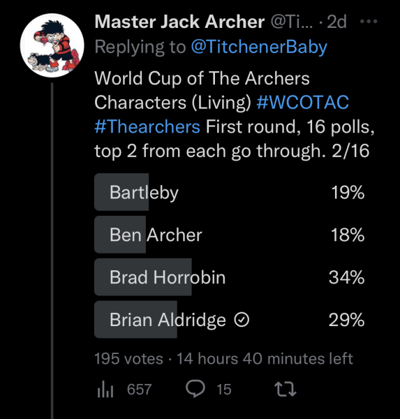 Archers thread #143: In the Bleak Midwinter, Ambridge Folk Make Moan. Best Christmas ever? Probably not! Discuss The Archers here.