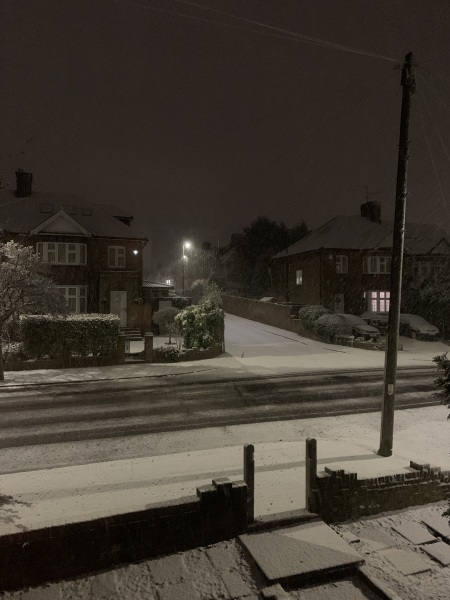 Snow warning for east London and thereabouts