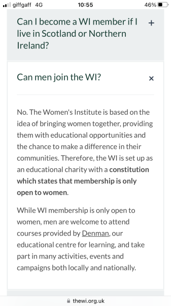 The WI non-members questionnaire: quick and easy to make your point