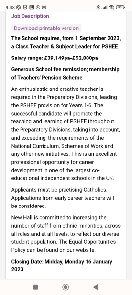 New hall School (Chelmsford)