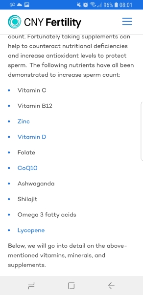 Supplements for DH