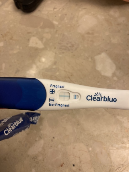 Faint positive Clear Blue