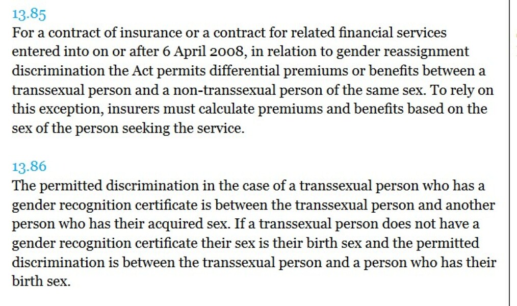 To not fully understand the outrage of the gender recognition reform?