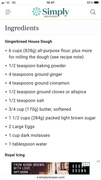 Your best foolproof gingerbread recipe please? 