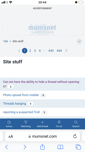 Can we have the ability to hide a thread without opening it? 
