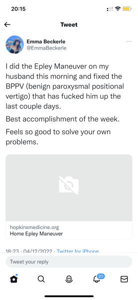 BPPV (vertigo) is the worst. Any tips?