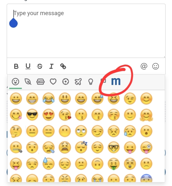 I don't have the mumsnet emojis 