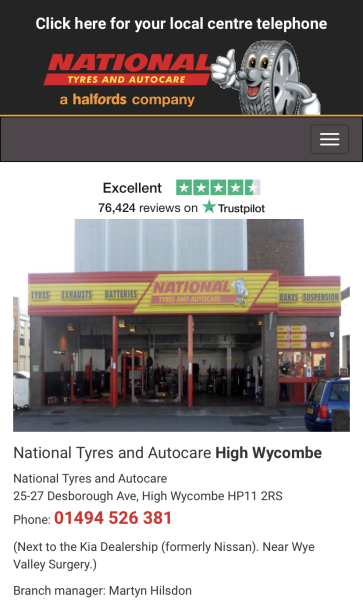 bank charge for the nationals high Wycombe