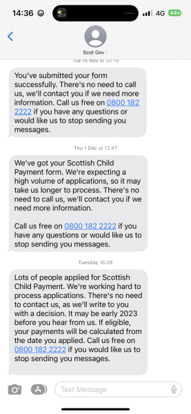 Scottish child payment