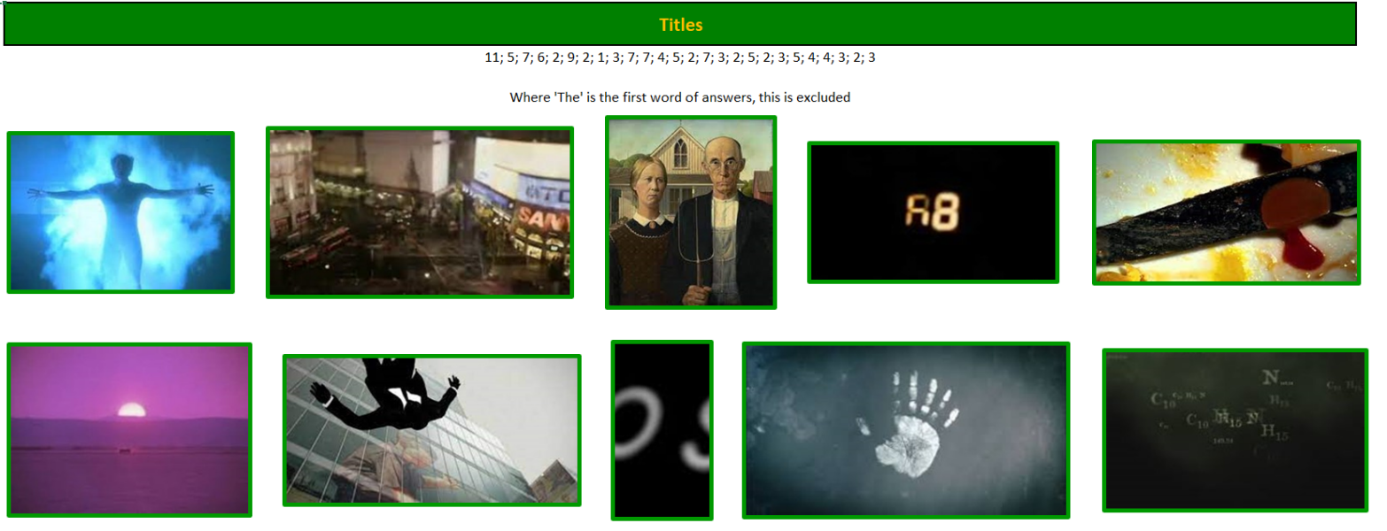 Stupidly difficult work quiz
