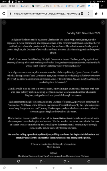 From the Global Community of Commonwealth and International Nations