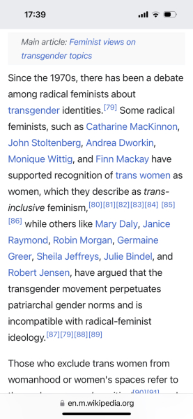 Question about feminism
