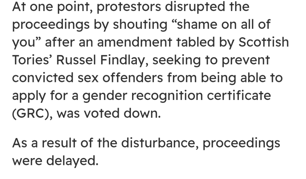 Scottish Parliament final debate on Gender Recognition Reform today
