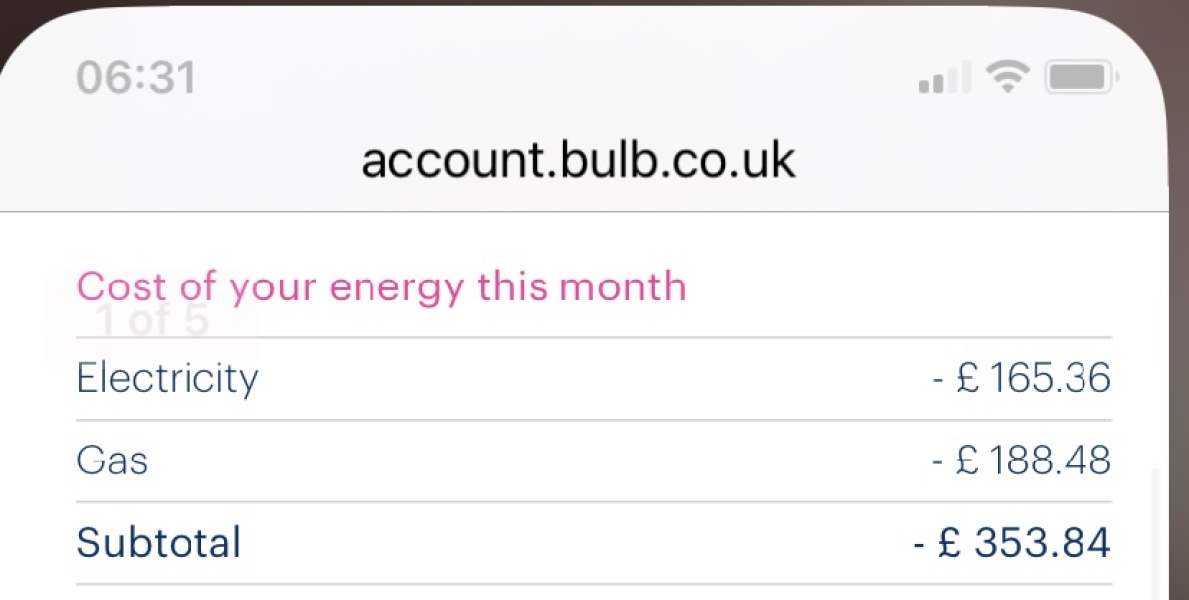 So what are your energy bills this month? 