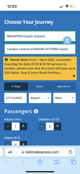 London appointment on 3rd Jan - no trains. No way round it?