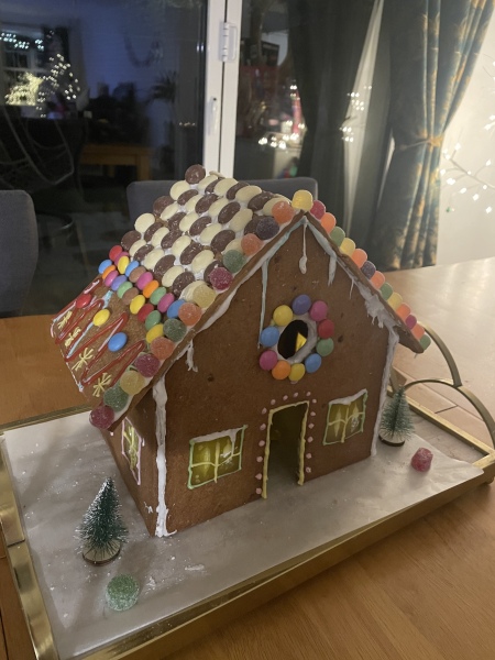Anyone want to share gingerbread house pics? 