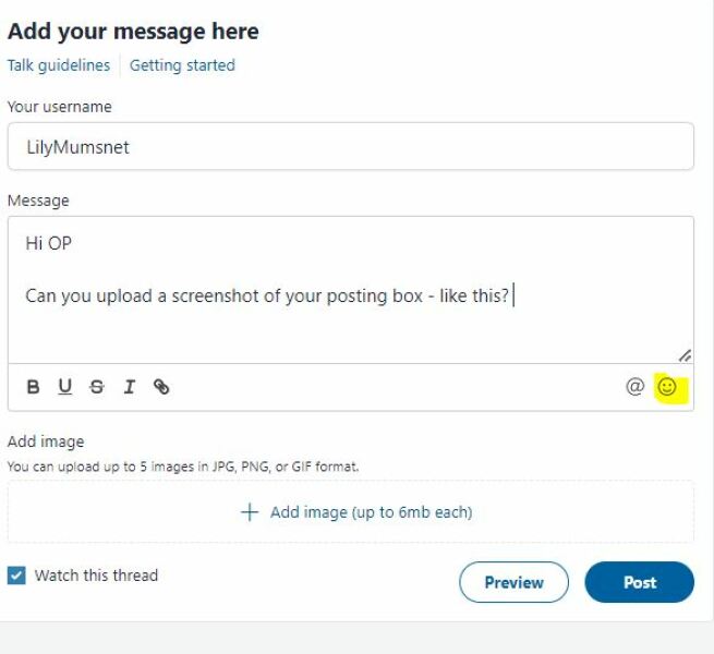 I don't have the mumsnet emojis 