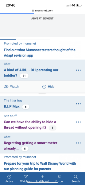 Can we have the ability to hide a thread without opening it? 