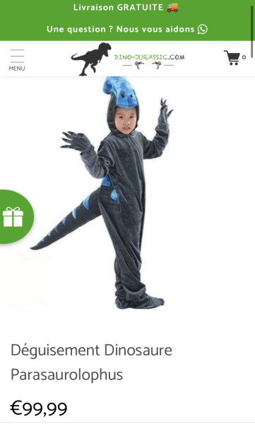 Impossible gift from FC - a parasaurolophus costume