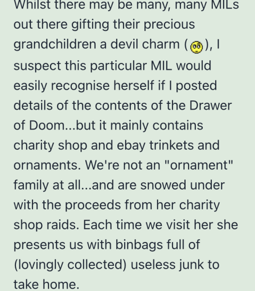 Ex MIL’s hoarding