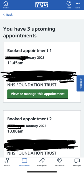 To think that if the NHS sends you an appointment for a significant surgical procedure, you turn up>