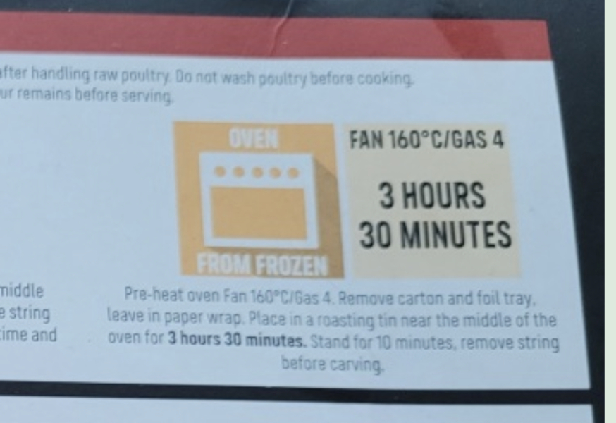 Bloody frozen turkey