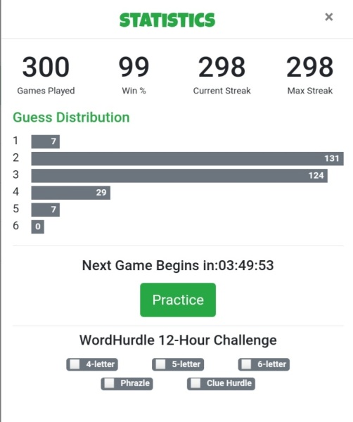 Word games - Xordle - Huh? 