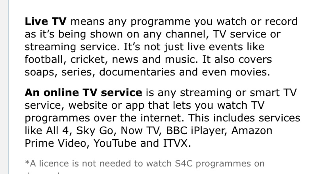 TV license 