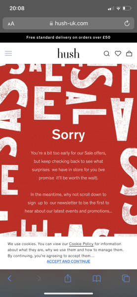 Oh God, Hush are having a serious sale!