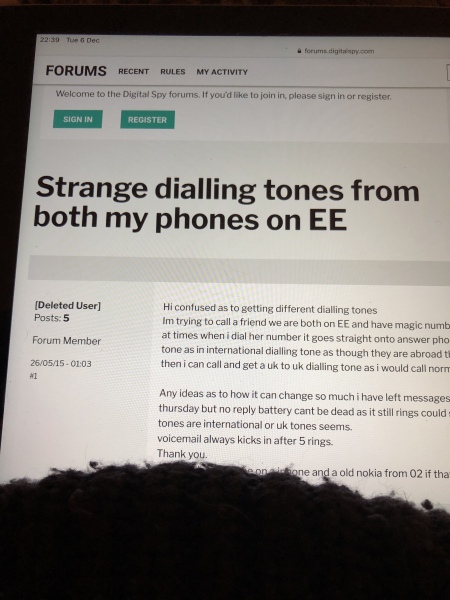 Wierd phone happenings...