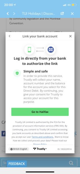 To think sharing bank details ...a bit dodgy ?