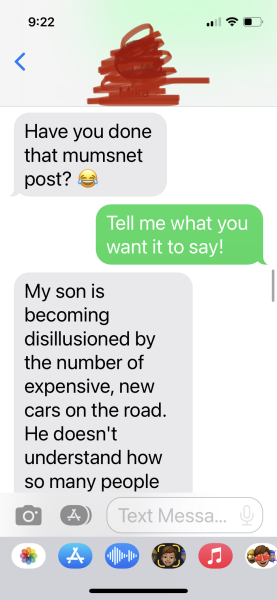 to ask how you afford your posh car?