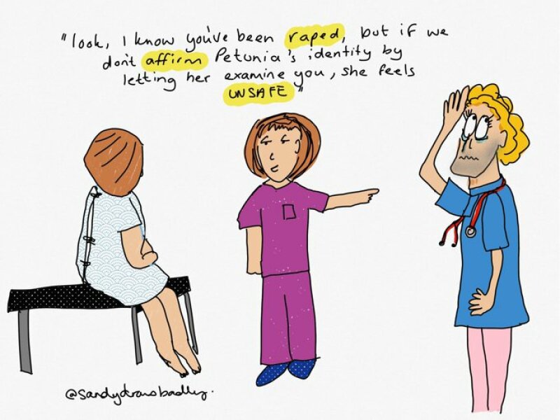 To be depressed and angry that sex offenders will be able to “change gender”