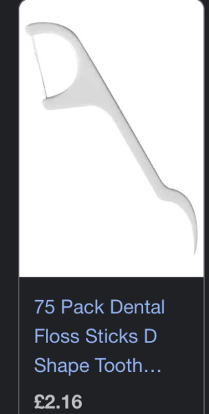 To be depressed by flossing