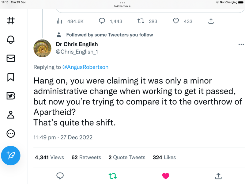 Angus Robertson breaks the twat-o-meter, again