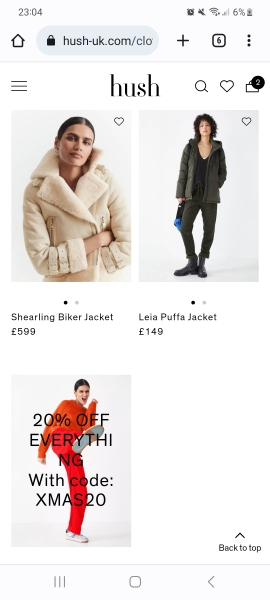 Oh God, Hush are having a serious sale!