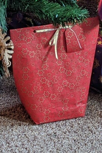 Listening to DH wrapping my presents and I think he’s got me a live lobster 