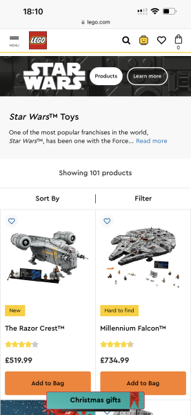Dd is asking for the most expensive Lego set from Santa