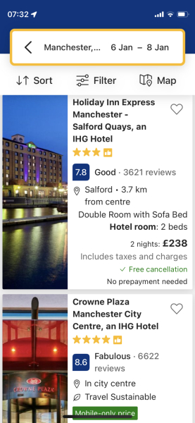 Staying at Manchester airport for trip to Manchester