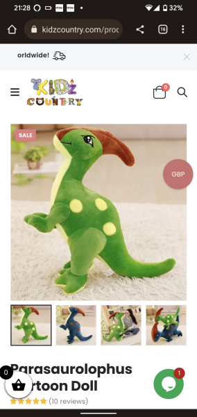 Impossible gift from FC - a parasaurolophus costume