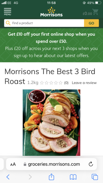 To realise I've completely misunderstood this Christmas dish