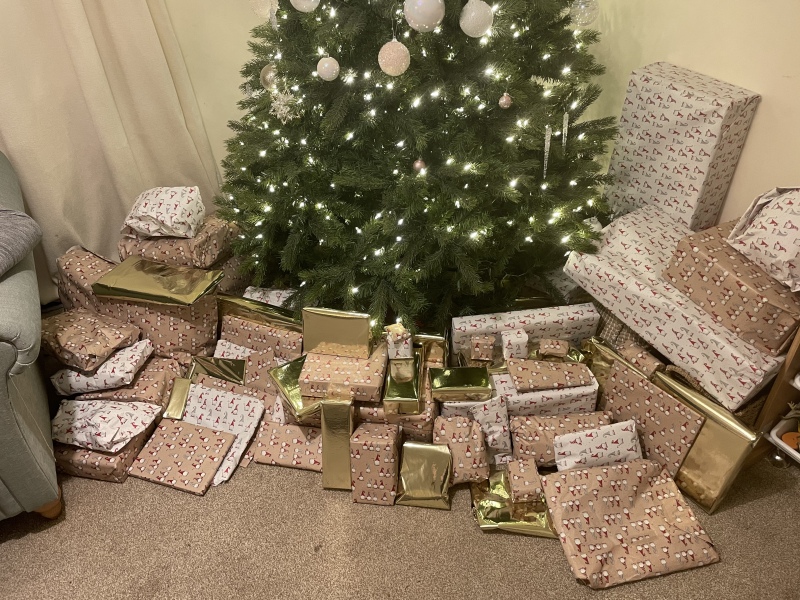 Show me your present pile